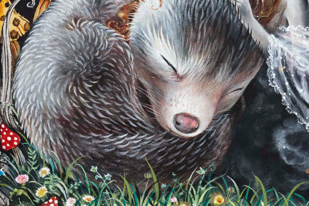 Little Fox and The Moth Fairy - Original - Kerry Darlington