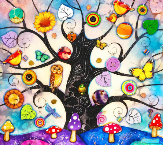 Blue Tree Of Charms - Limited Edition - Kerry Darlington