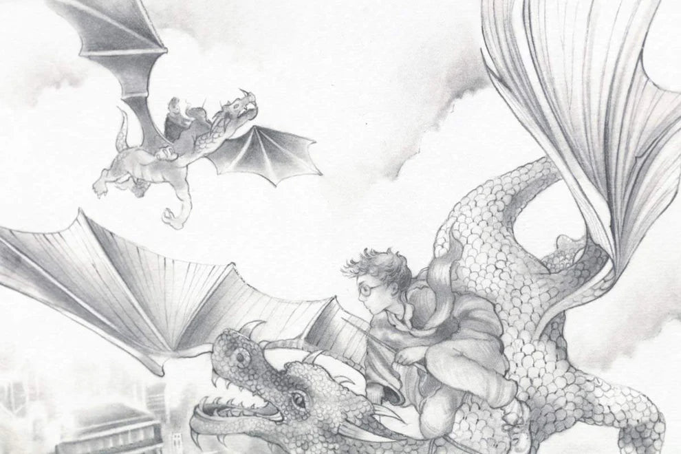 Flight Over St Paul's Sketch - Unique Edition - Kerry Darlington