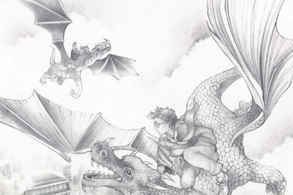 Flight Over St Paul's Sketch - Unique Edition - Kerry Darlington