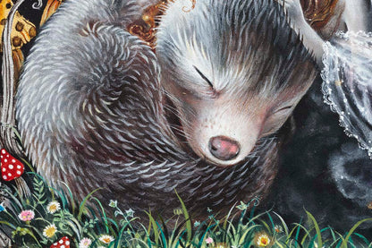 Little Fox and The Moth Fairy - Original - Kerry Darlington