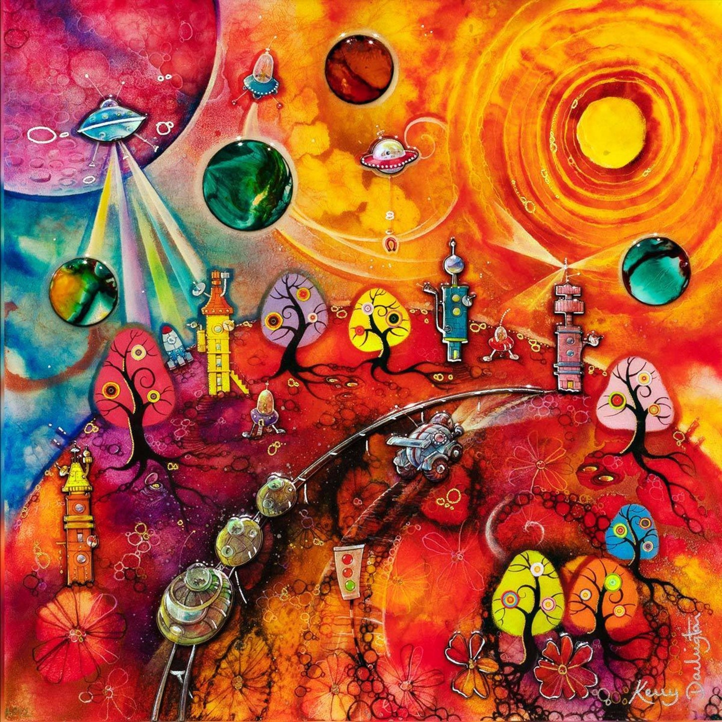 Lollipop Space Galaxy - Artist Proof - Kerry Darlington